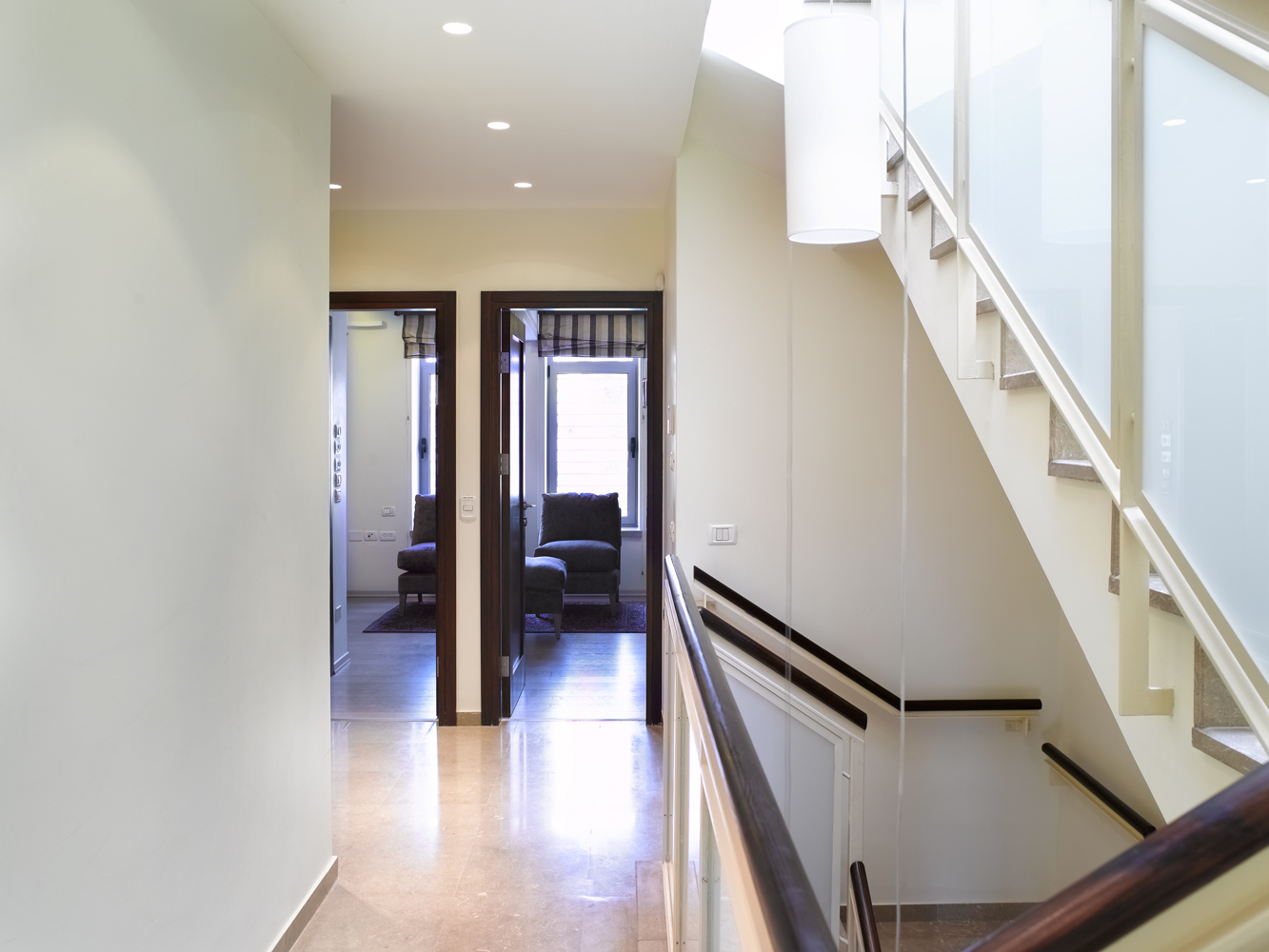 Hallway showing Bedrooms #2 and #3