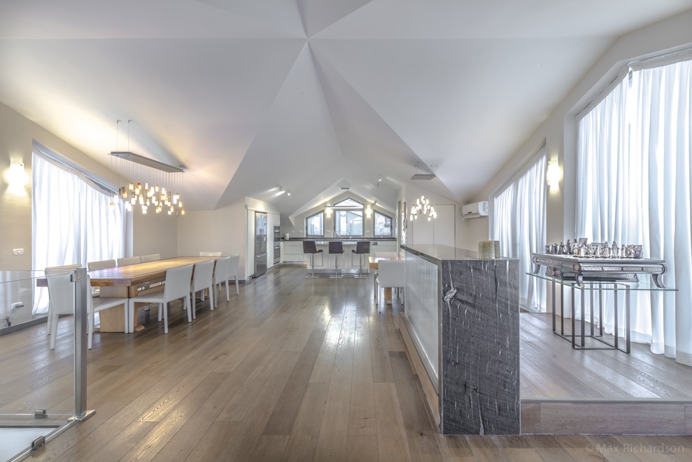 Upper Floor - Living Room Dining Room and Kitchen Photo #8