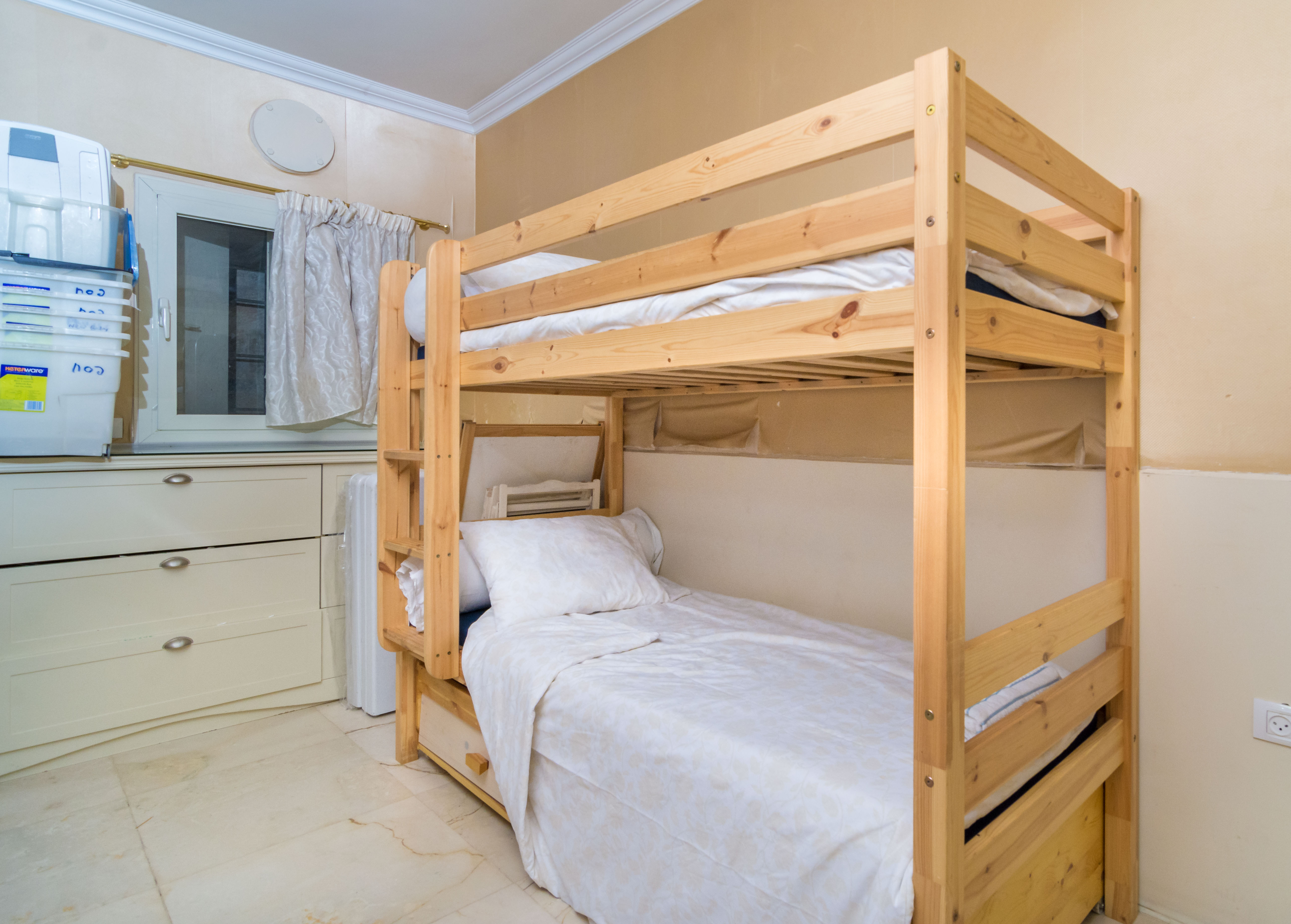 Bedroom #7 located on the Basement Floor (Only Bedroom with non American Style Beds)